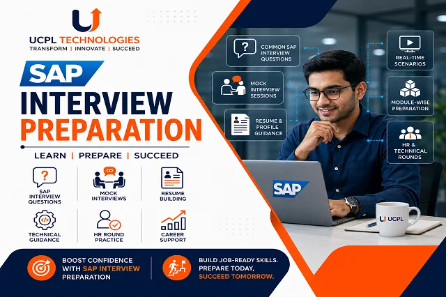 SAP interview preparation and career guidance session at UCPL Technologies Noida